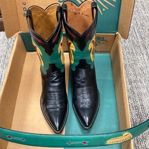 Vintage Rocket Buster Boots with matching Belt Sz9